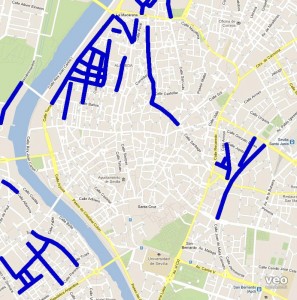 Seville Street Parking Map - click on image to enlarge