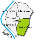 Seville Santa Cruz Map
