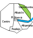 Location of apartment Sacromonte