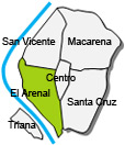 Location of apartment El Arenal