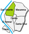 Lage des Apartments San Vicente