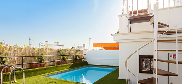 Seville rental apartment Relator Terrace | 3 bedrooms, 3 bathrooms, terrace & private pool 0875