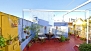 Sevilla Apartamento - Roof-top terrace with outdoor shower, canopy, table and chairs.