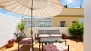 Sevilla Ferienwohnung - Private terrace with garden furniture.