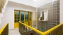 Seville Apartment - Second floor (yellow). On this level there is 1 bedroom, 1 bathroom and the living room.