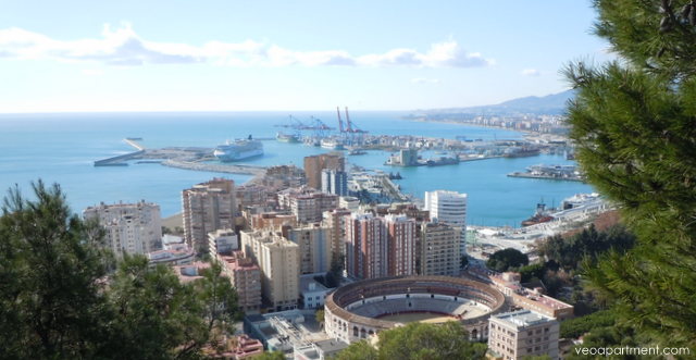 malaga view from gibalfaro