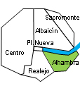Granada Stadtviertel Alhambra