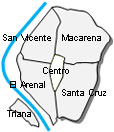 Mapa de Sevilla