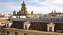 Seville Apartment - Terrace views. To the far right, is the bell tower of the Cathedral - la Giralada.
