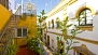 Sevilla Ferienwohnung - A steep iron stairway leads from the lower terrace to the roof-top terrace.