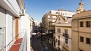 Sevilla Ferienwohnung - View of Rioja street from the apartment balcony.