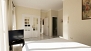 Sevilla Apartamento - Master bedroom has a TV, a fitted wardrobe and an en-suite bathroom.