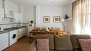 Séville Appartement - View to the dining area and kitchen.