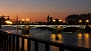 Seville Apartment - Night view of Triana bridge from bedroom 1.