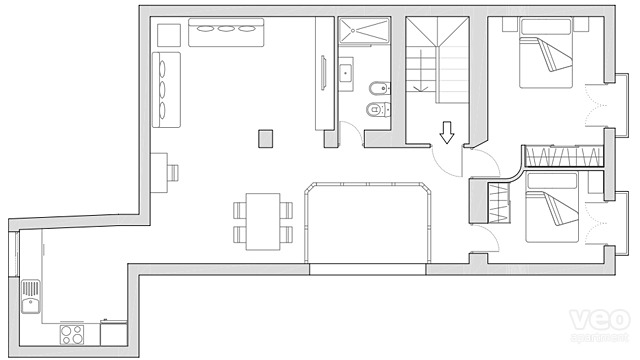 plan appartement vierge