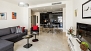 Seville Apartment - View towards dining table and open kitchen.