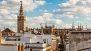 Seville Apartment - View of the Cathedral from the roof terrace.