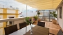 Seville Apartment - Terrace with a large canopy.