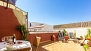 Seville Apartment - The terrace has plenty of garden furniture.